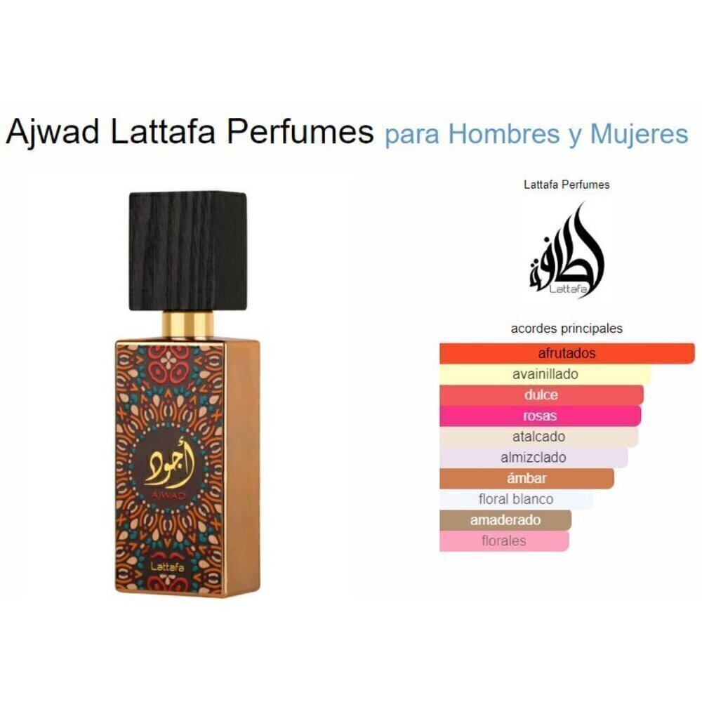 Ajwad Eau De Parfum By Lattafa Unisex, Spray 2.0 Oz - Picture 3 of 5